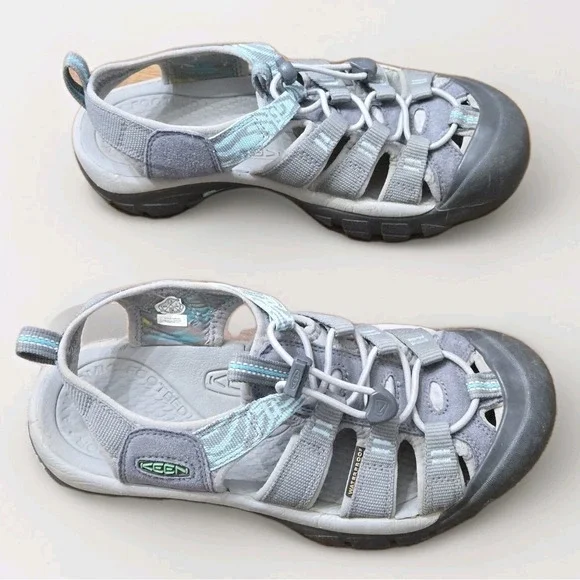 Keen Women's Gray & Blue NEWPORT Water Sandal Sz 7.5 (S1742) Waterproof - Picture 4 of 9